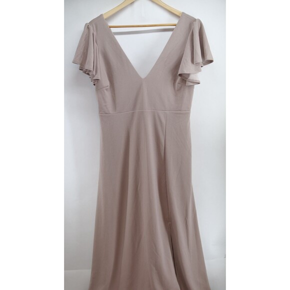 Birdy‎ Grey BRAND NEW Women Hannah Empire Crepe Dress Taupe XL - Picture 3 of 11